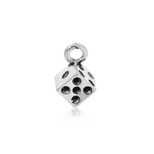 10 Pcs Tibetan Silver DICE 11mm x 11mm Charms Pendants, Lead & Nickel Free Metal Charms Pendants Beads