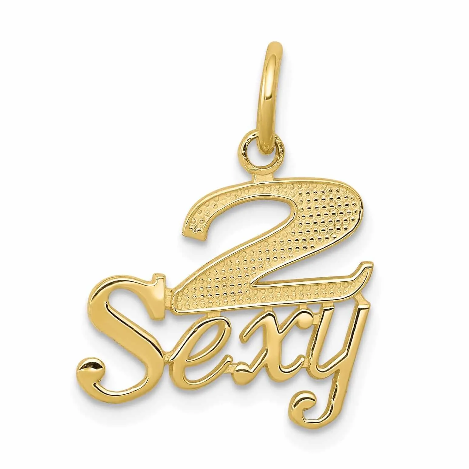 10k Yellow Gold Talking 2 Sexy Charm Pendant