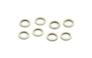 10mm Circle Connectors - 24 Antique Silver Plated Brass Circle Connectors (10x1.2mm) N0439