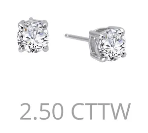 2.5 cttw Simulated Diamond Post Earrings