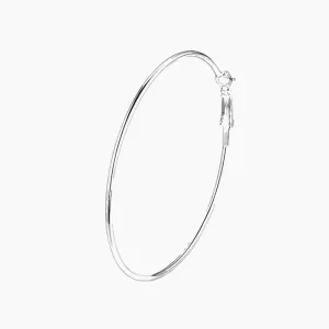 925 Silver Large Hoop Earrings