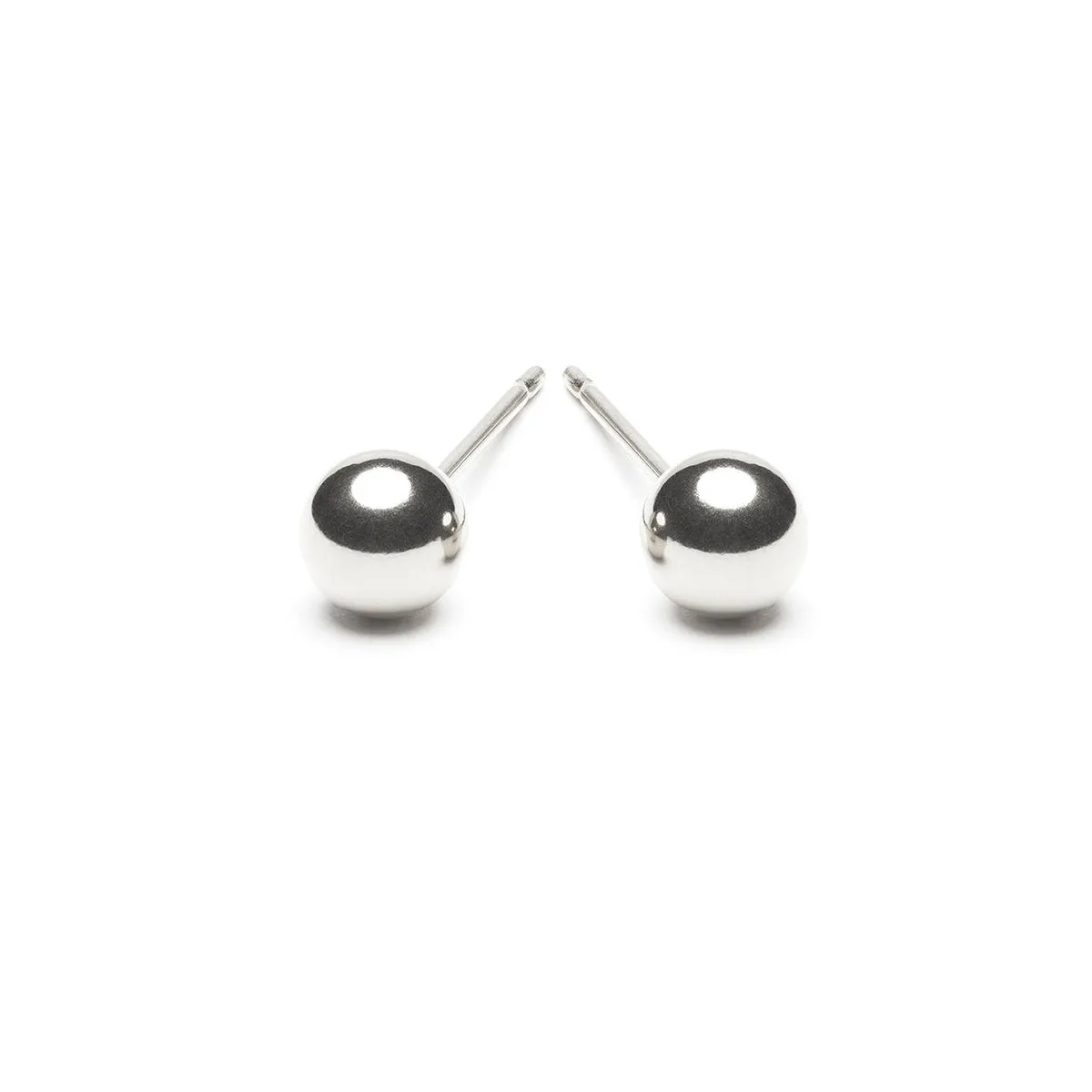 925 Sterling Silver Ball Stud Earrings