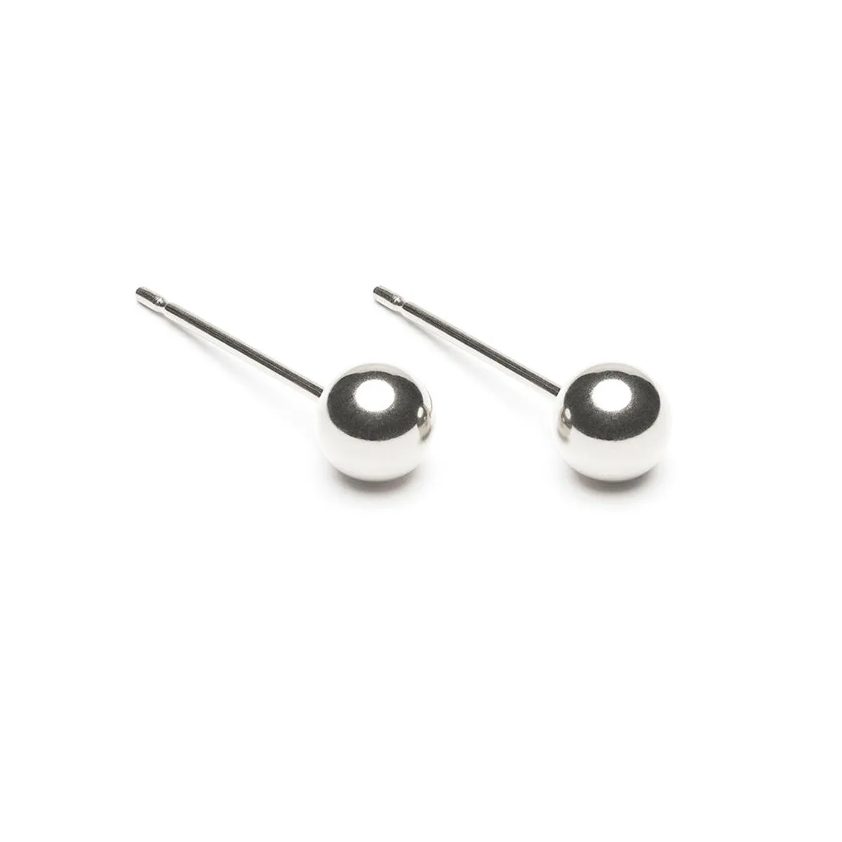 925 Sterling Silver Ball Stud Earrings