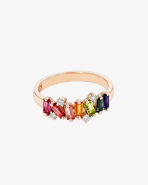 Amalfi Burst Rainbow Half Band