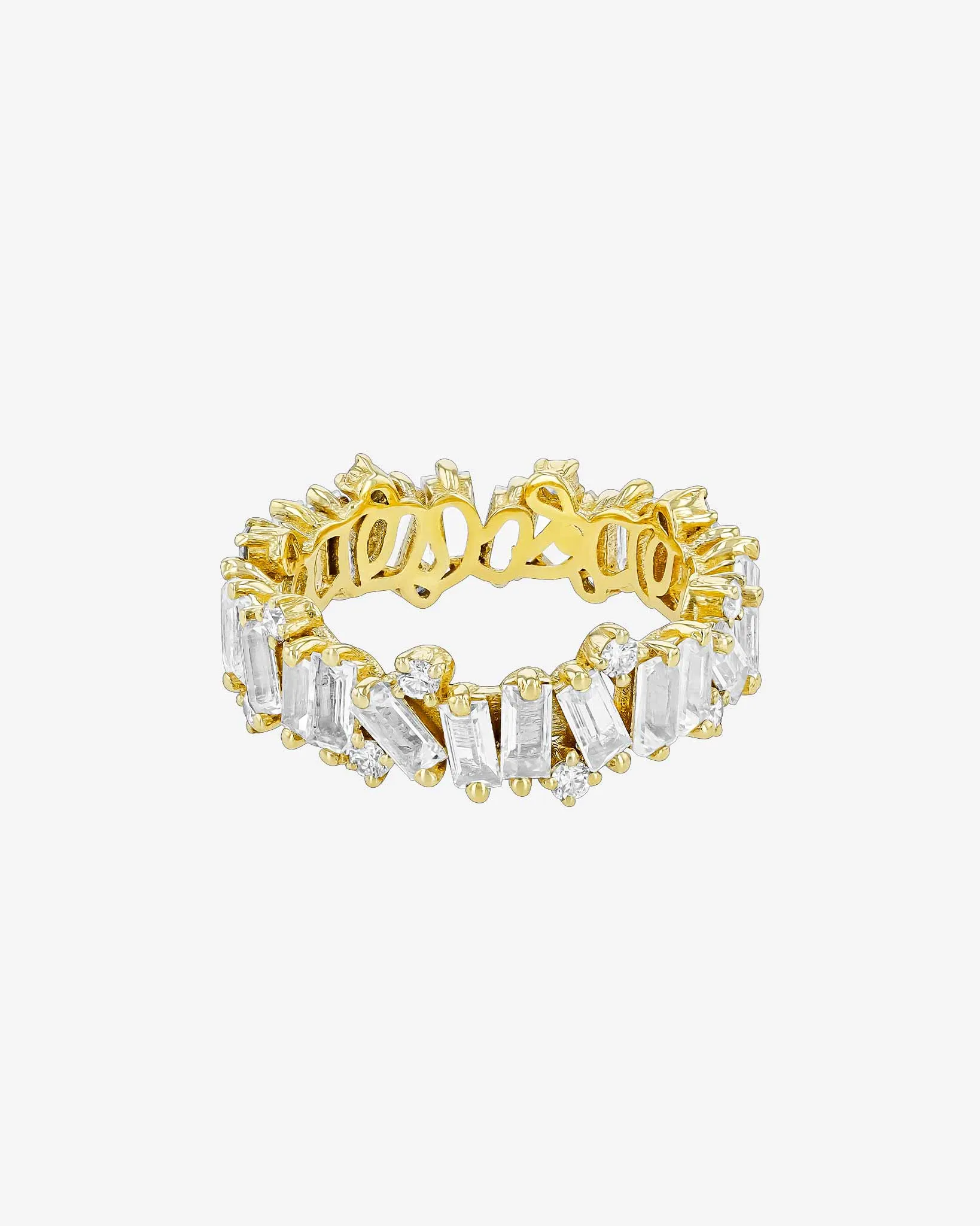 Amalfi Burst White Topaz Eternity Band