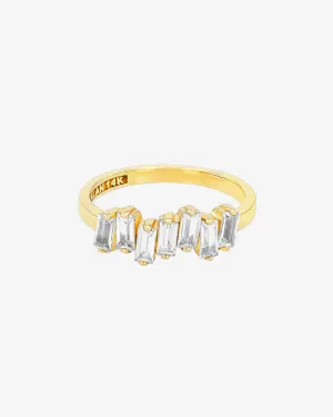 Amalfi White Topaz Half Band