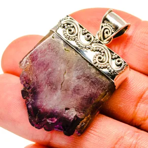 Amethyst Stalactite Pendants 1 3/4" (925 Sterling Silver) PD749207