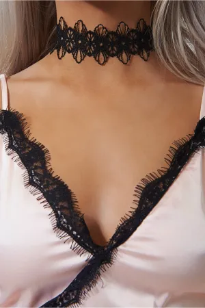 Arcadia Black Vintage Lace Choker