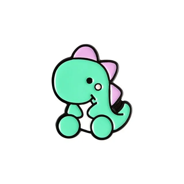 Baby Dino Enamel Pins