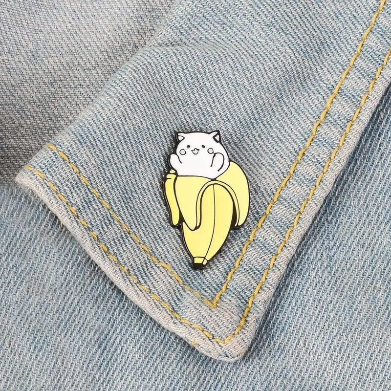 Banana Cat Pin