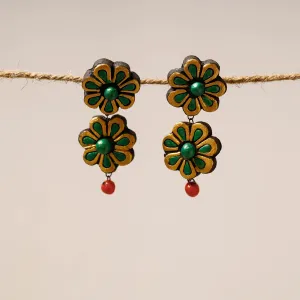 Bishnupur Handpainted Stud Terracotta Earrings 38