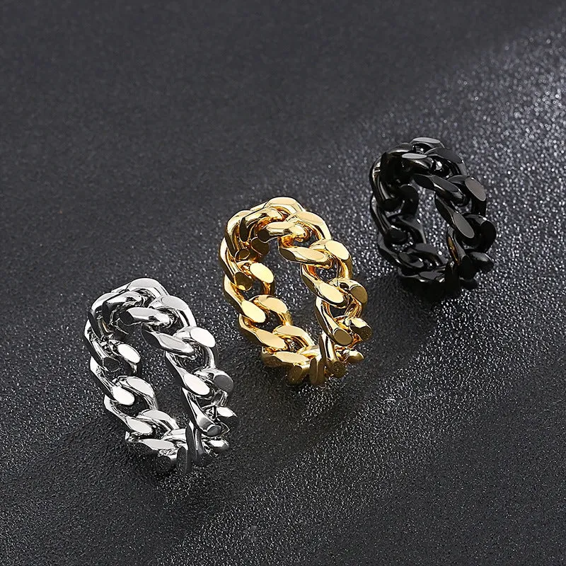 Bold Statement Titanium Steel Wrench Rings for Trendy Men and Women - Planderful Everyday Genie Collection