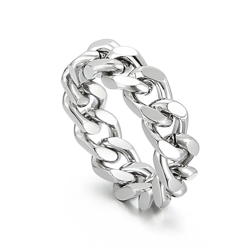 Bold Statement Titanium Steel Wrench Rings for Trendy Men and Women - Planderful Everyday Genie Collection