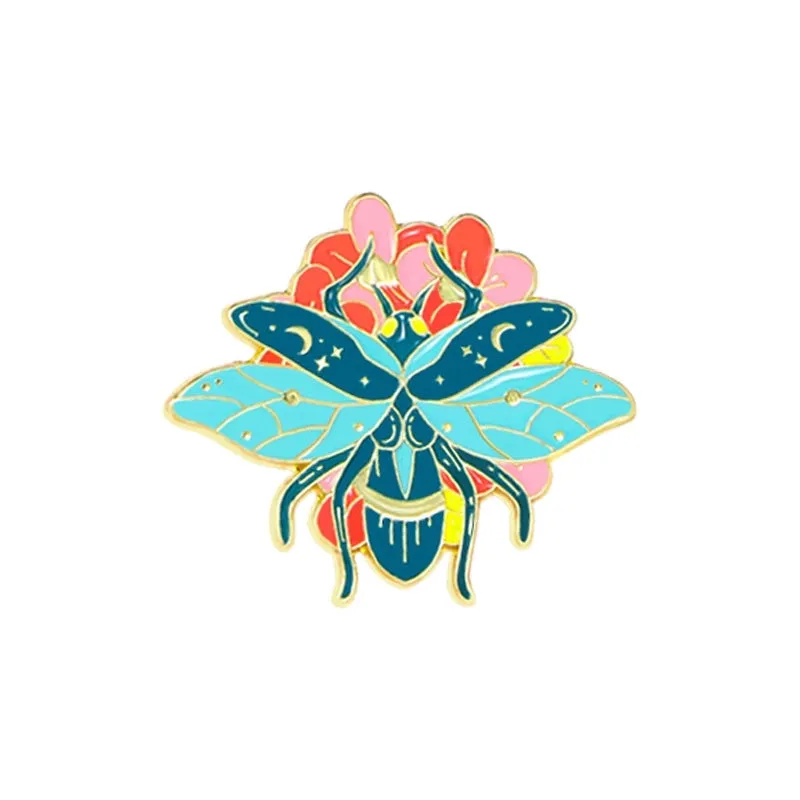 Cartoon Style Sweet Pin Flower Butterfly Alloy Enamel Unisex Brooches