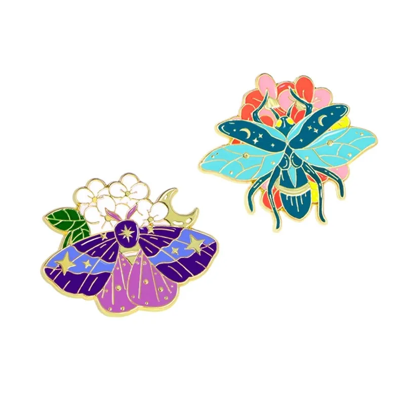 Cartoon Style Sweet Pin Flower Butterfly Alloy Enamel Unisex Brooches