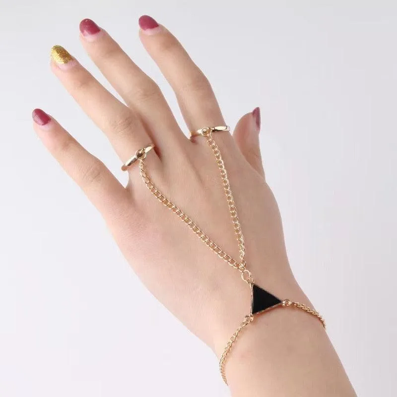 Chain Bracelet With Rings For Women