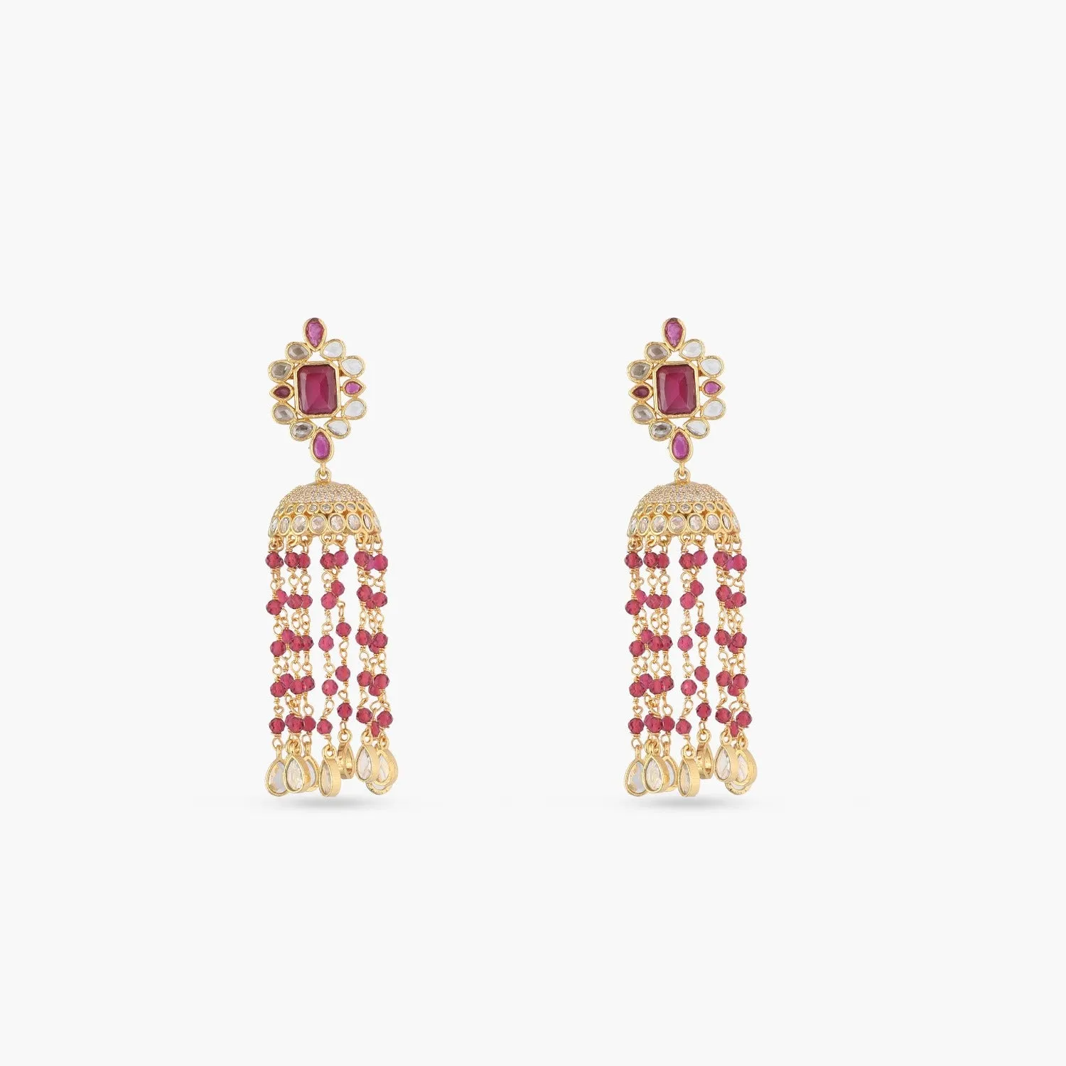 Classic Beads Jhumki Earrings