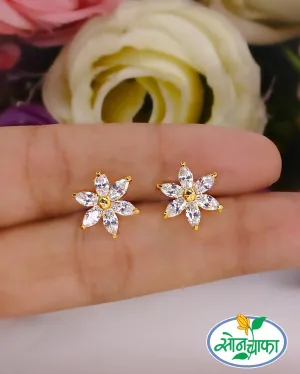 CLASSIC FANCY FLORAL EAR-STUDS