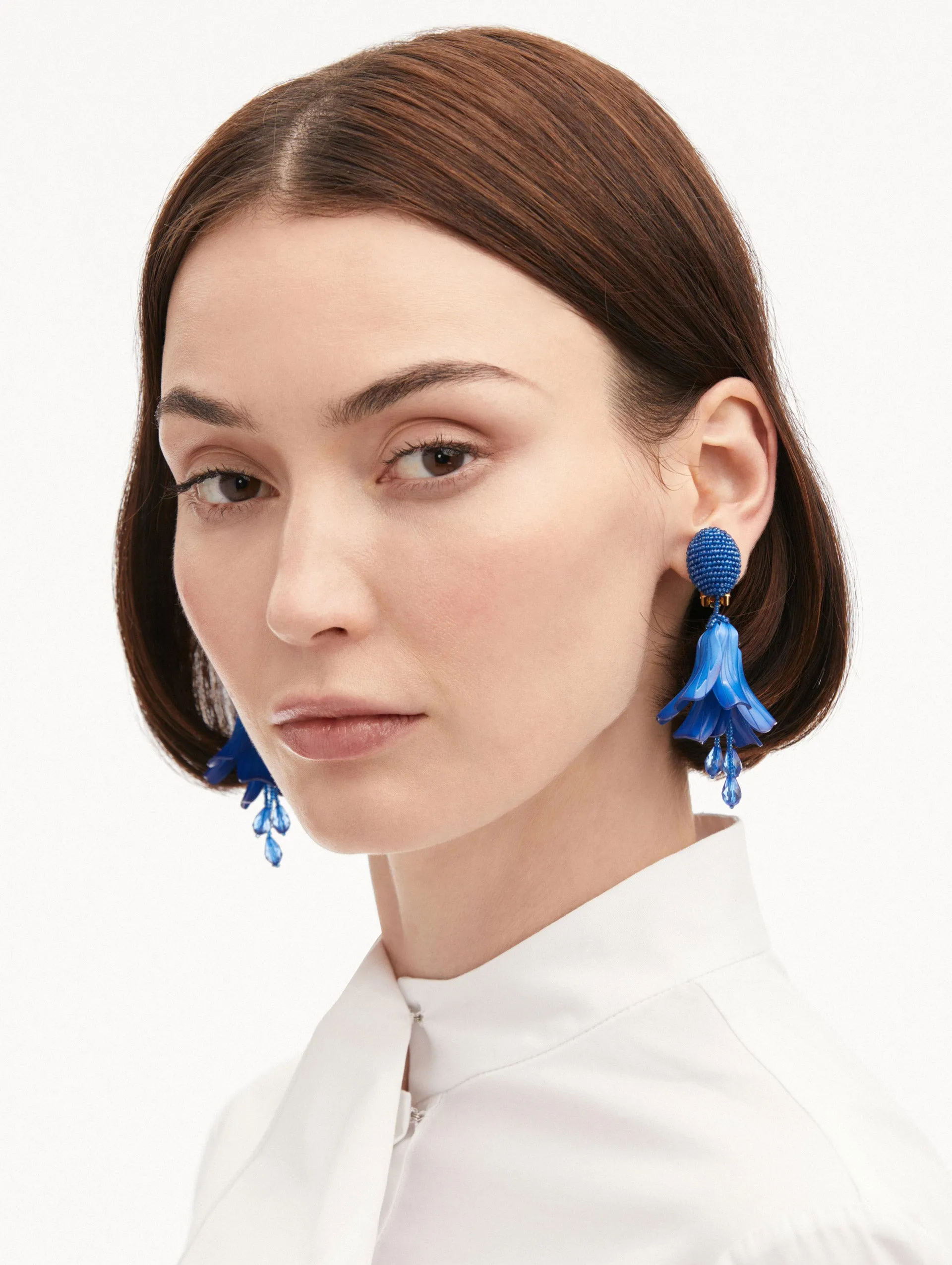 Classic Impatiens Clip-On Earrings