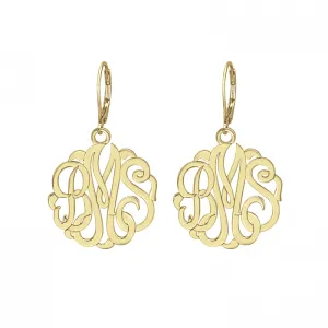 Classic Monogram Earrings - Leverback