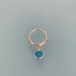 Clover 24k Gold Plated Ring with Moon Pendant | Golden Ring | Celestial Ring | Golden Women Ring | Lucky Ring