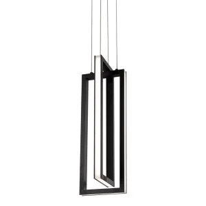 Cole 6 in. LED Pendant Light Black finish