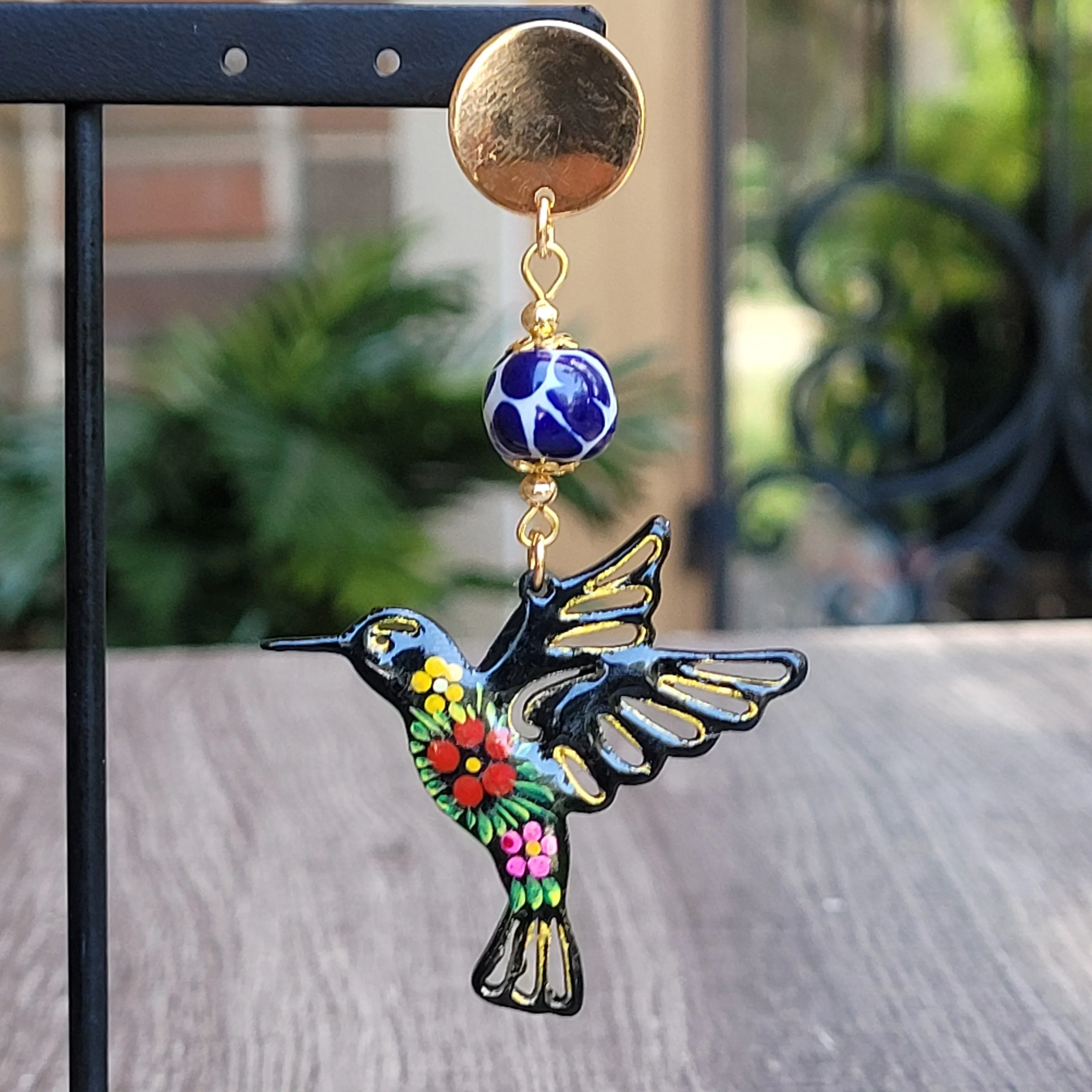 Colibrí Talavera earrings