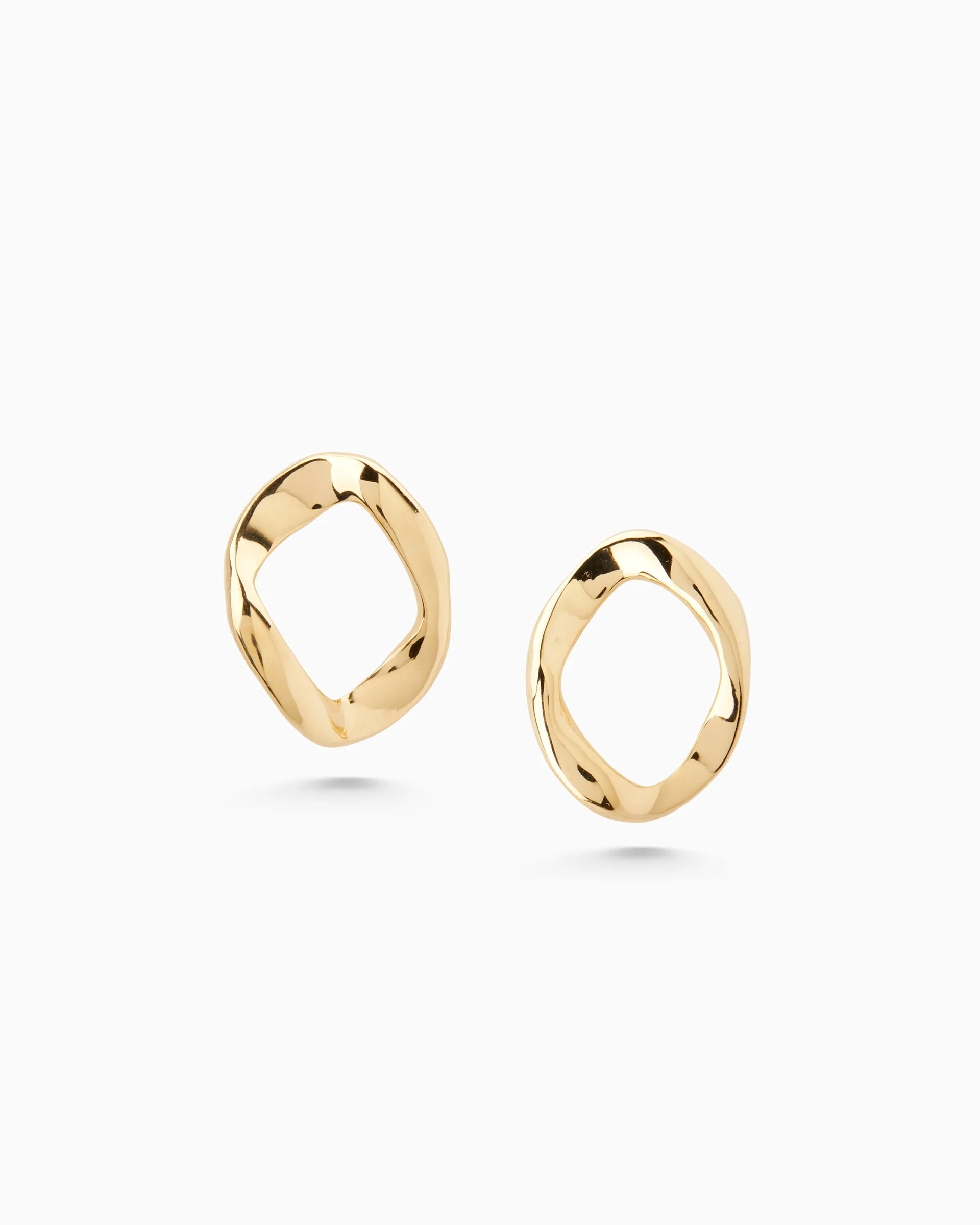 Curve Earrings Classic | Gold