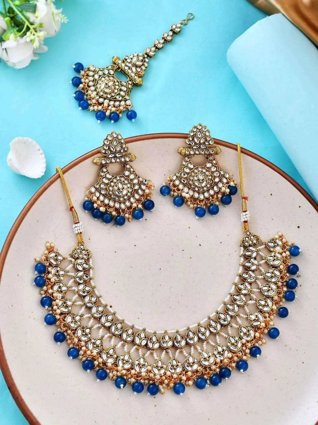 Deluxe Blue Nile Choker Set