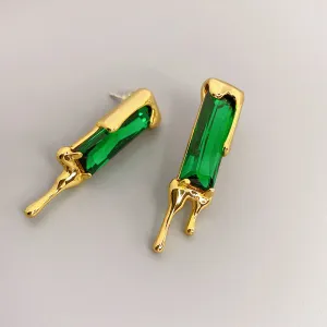 Emerald Enigma Earrings