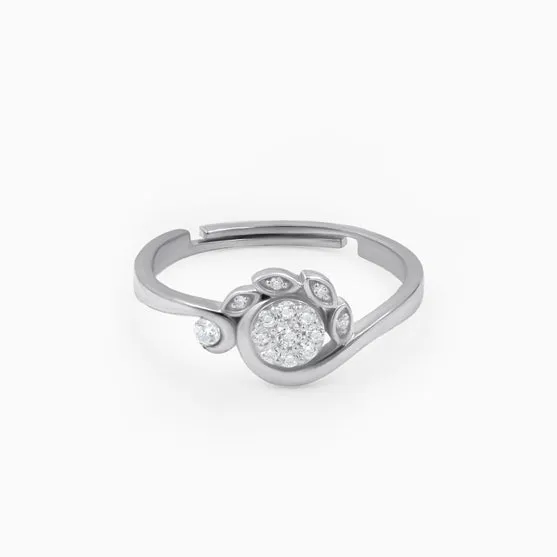 Enigmatic Five Stone Silver Ring