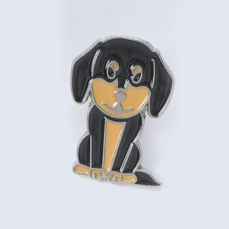 Fashion Pin Dog Alloy Enamel Unisex Brooches