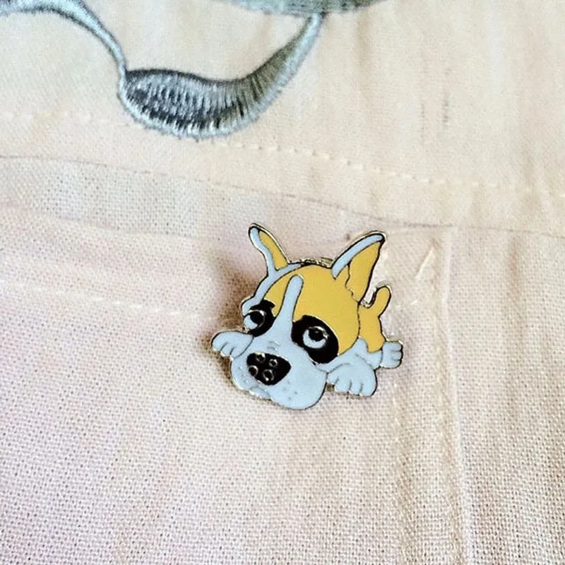 Fashion Pin Dog Alloy Enamel Unisex Brooches