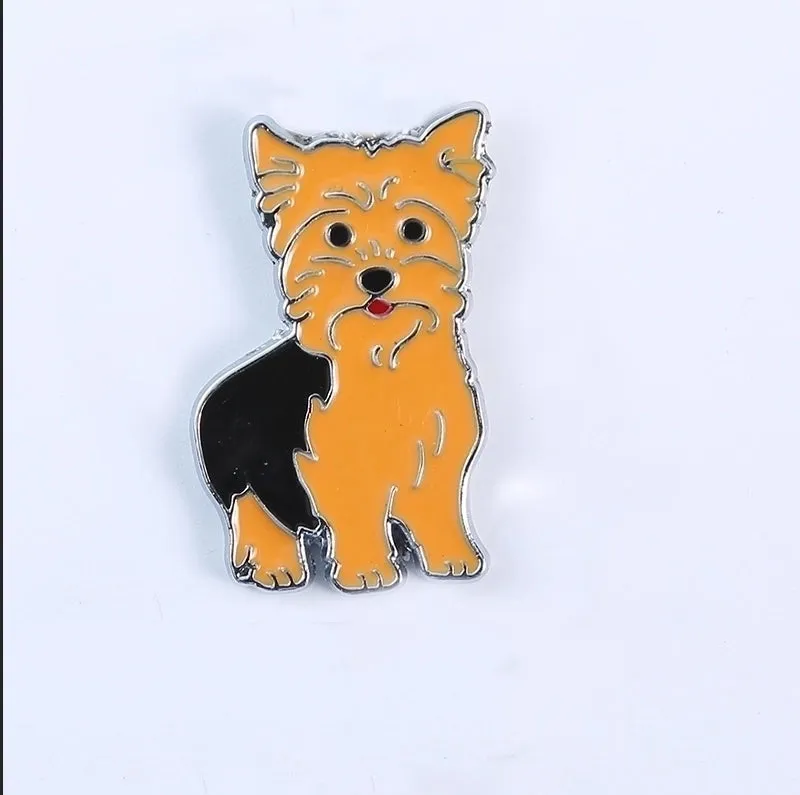 Fashion Pin Dog Alloy Enamel Unisex Brooches