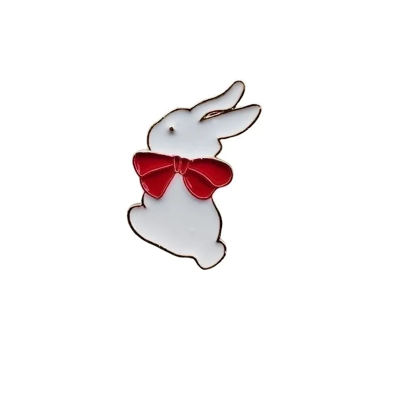 Fashion Pin Rabbit Carrot Alloy Enamel Unisex Brooches