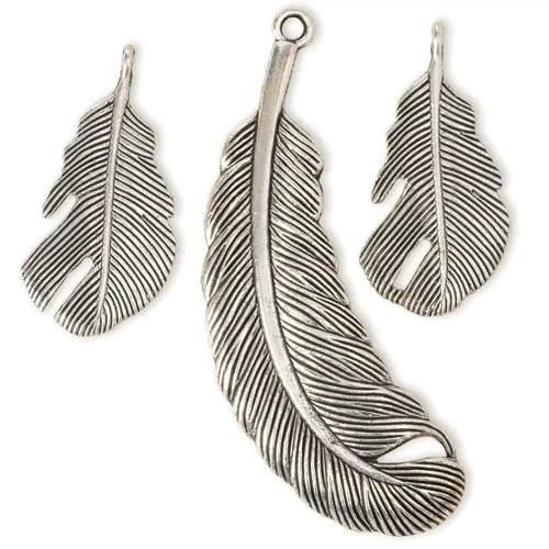 Feather Charms and Pendant