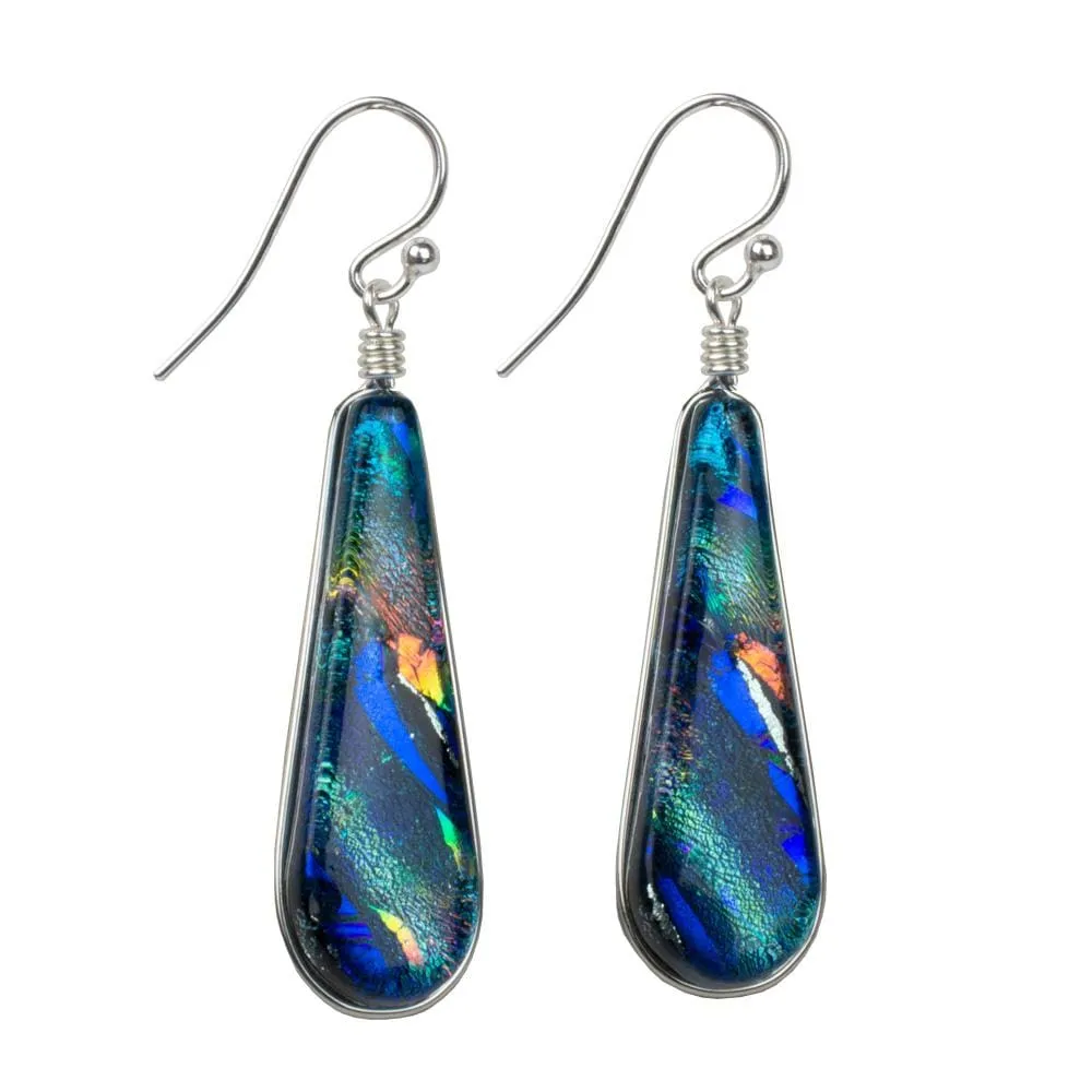 Firewater Falls Earrings (Rainbow Blue) by Nickel Smart®