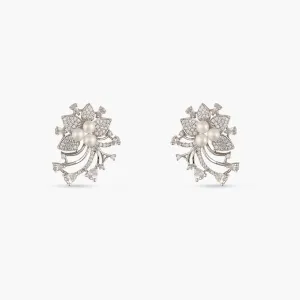 Floral Bloom Classic CZ Stud