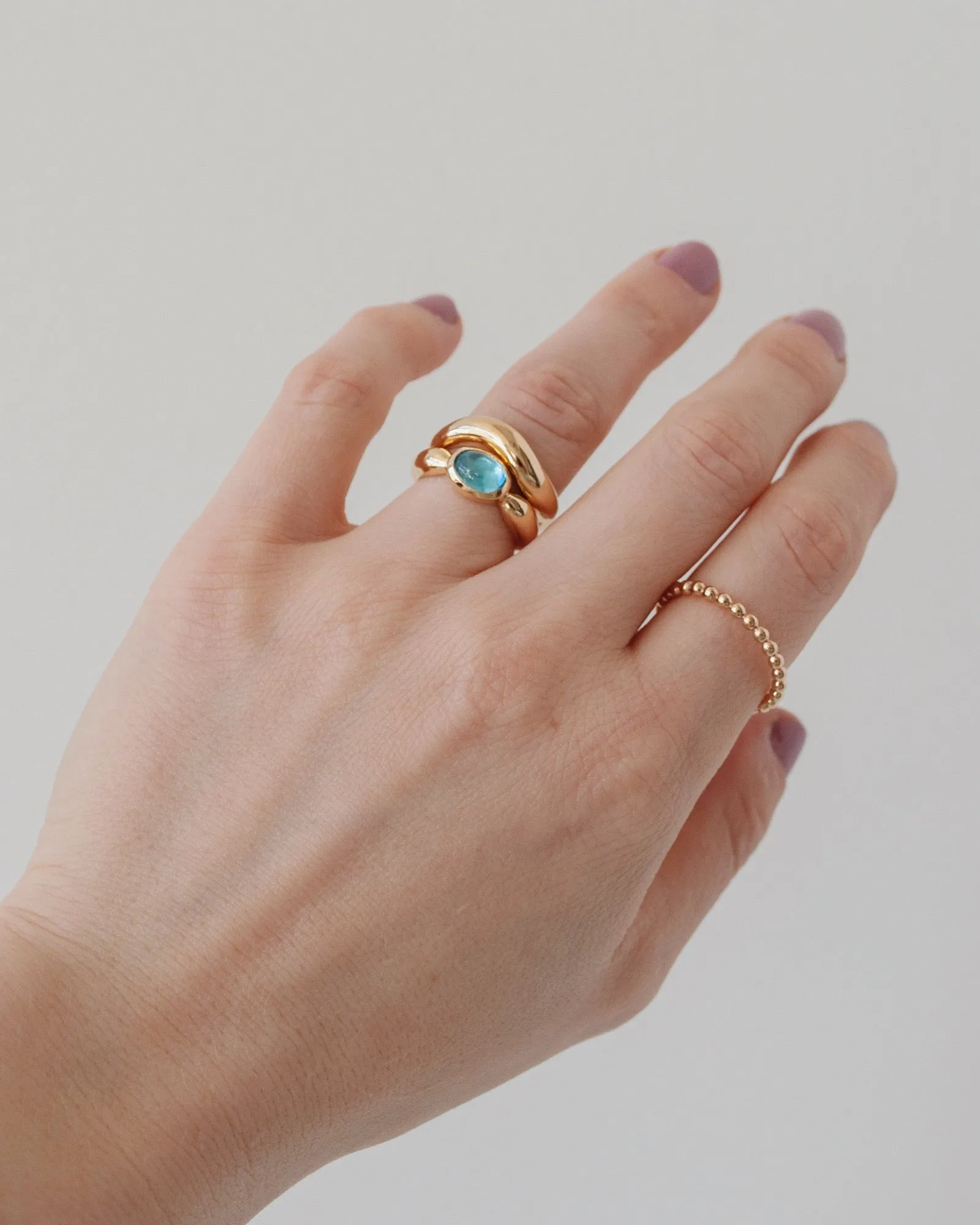 GARNER RING | BLUE TOPAZ