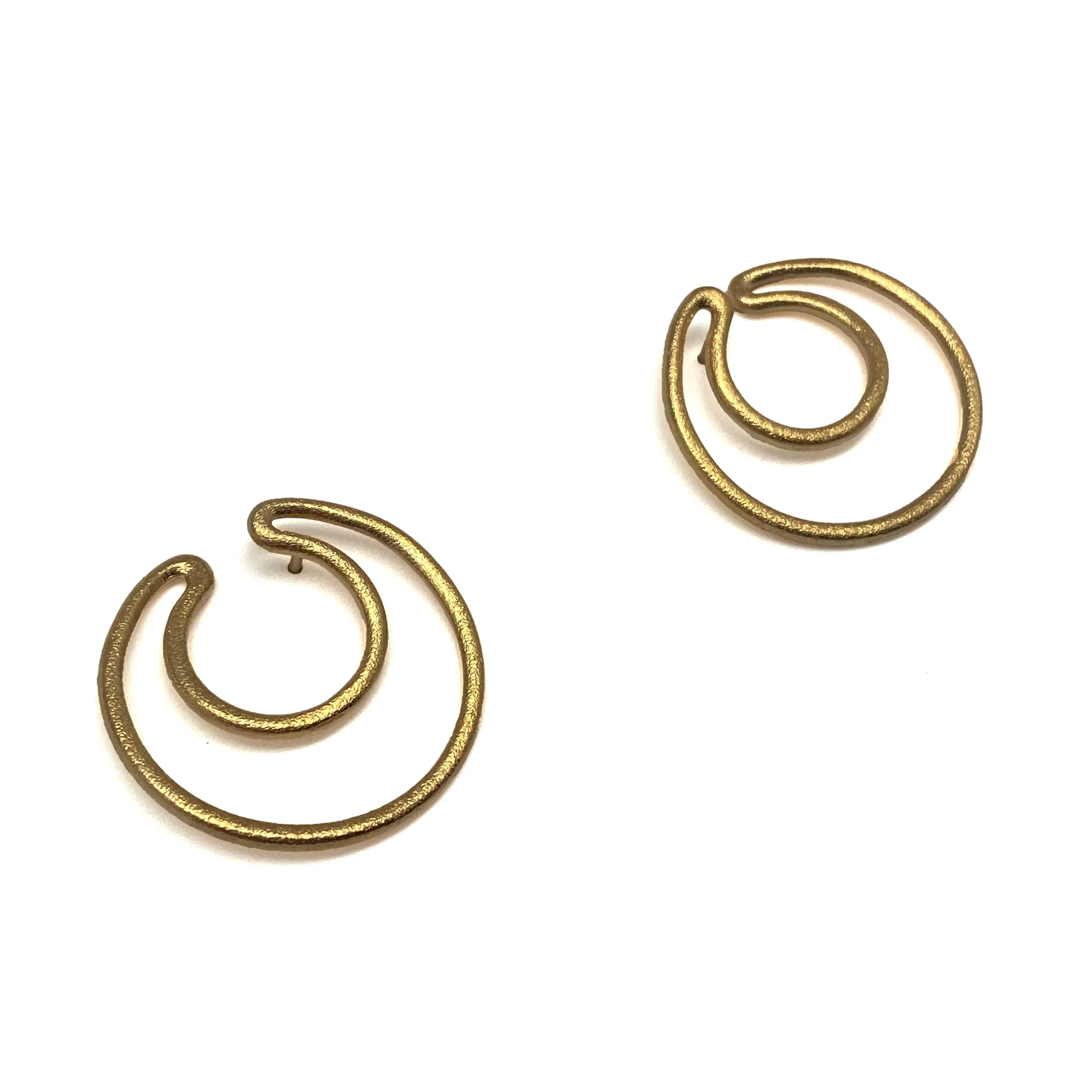 Gold Double Hoop Earrings