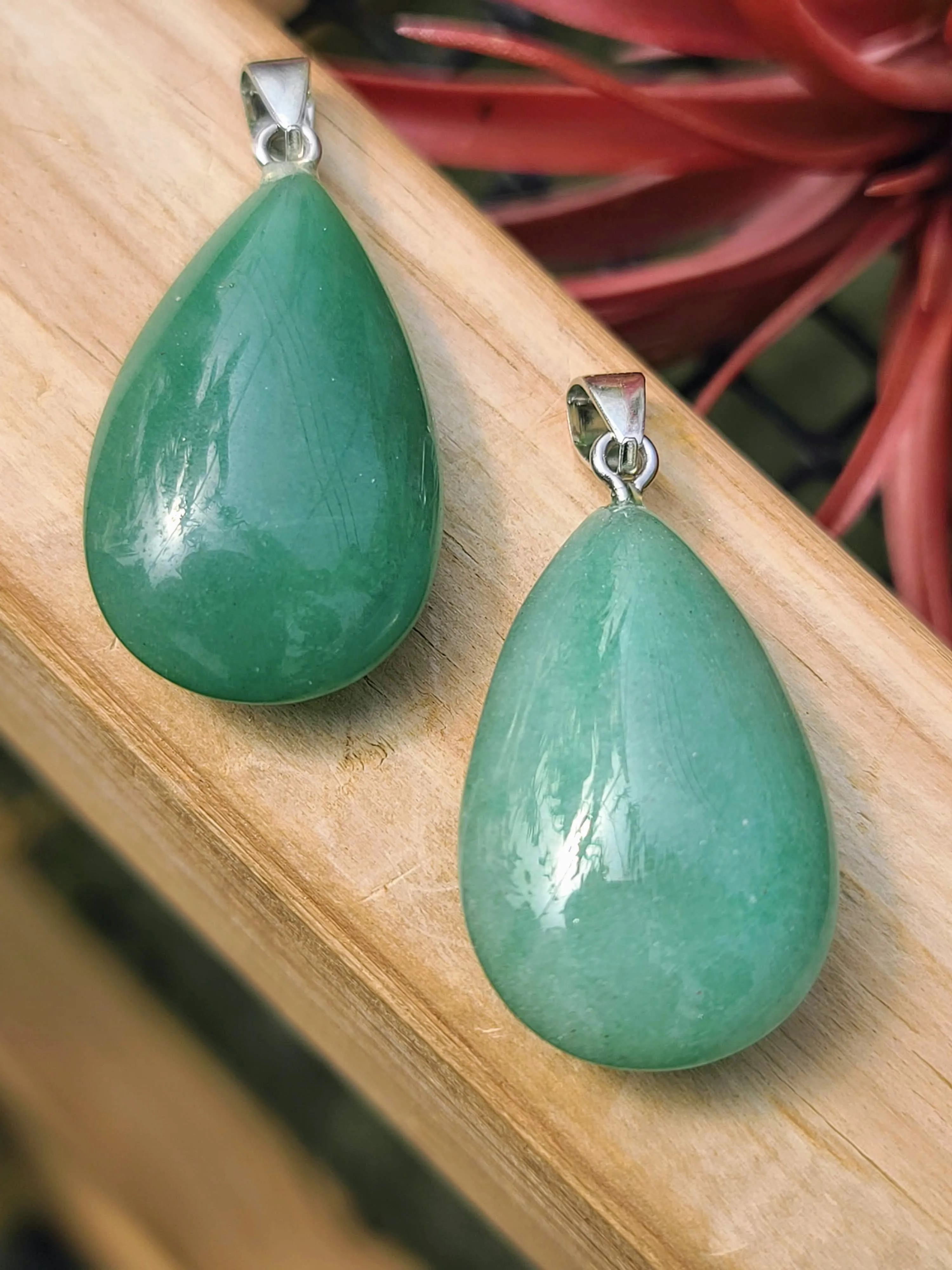 Green Aventurine Teardrop Pendant