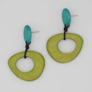 Green Statement Jasper Earrings