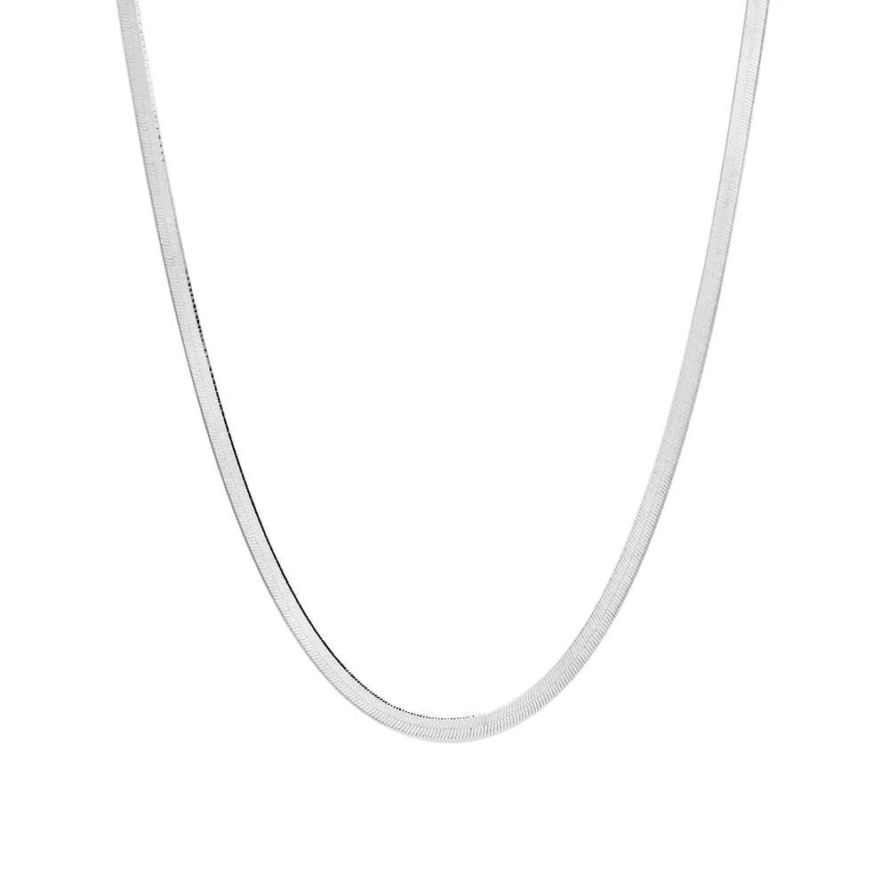 Herringbone Chain, Silver 16"