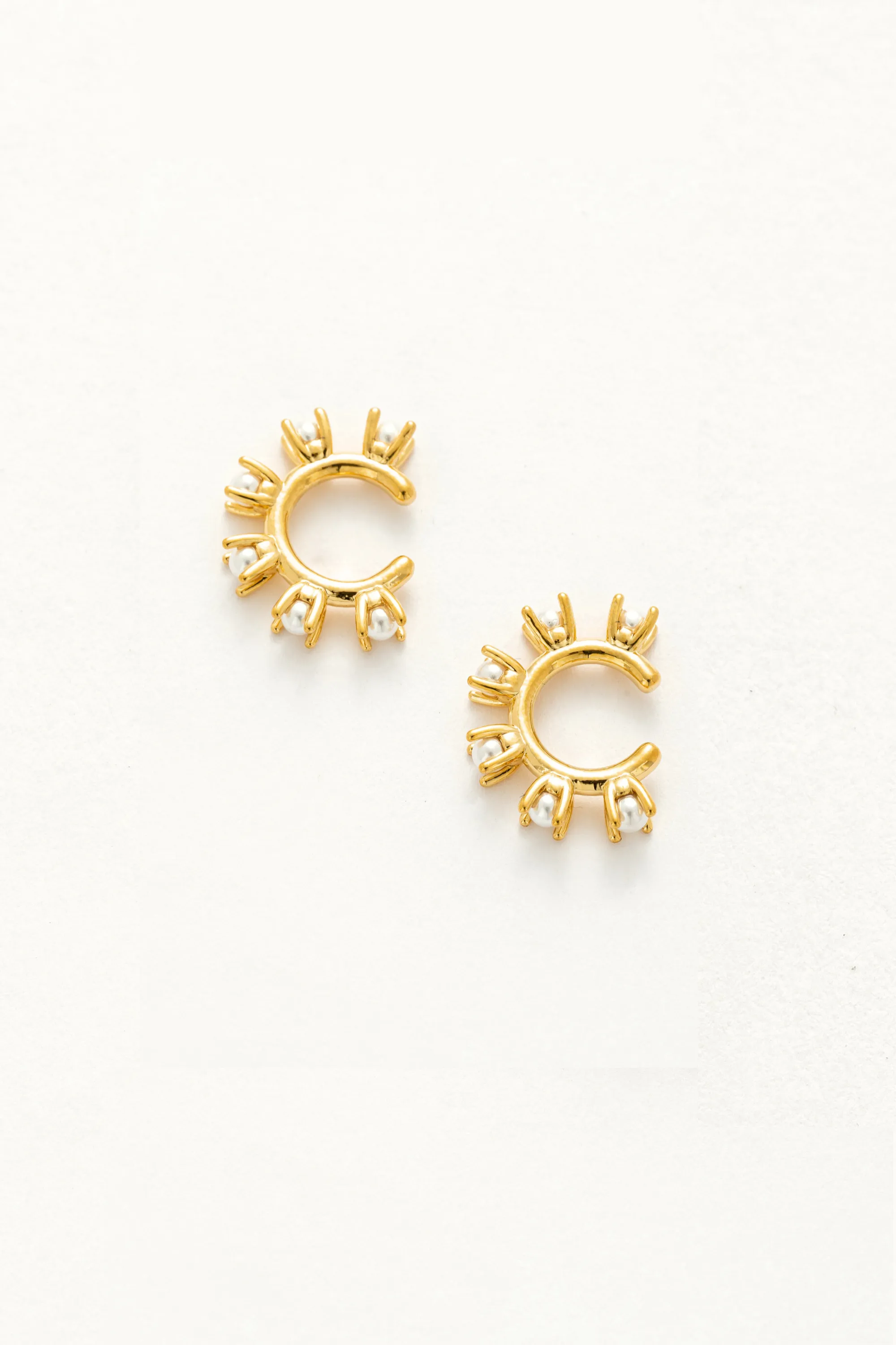 Ivy 18K Gold Huggie Earrings