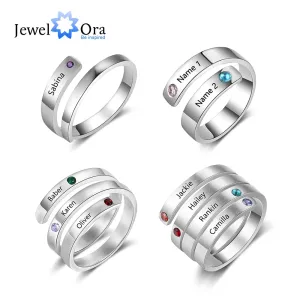 JewelOra Customize  Birthstone Rings