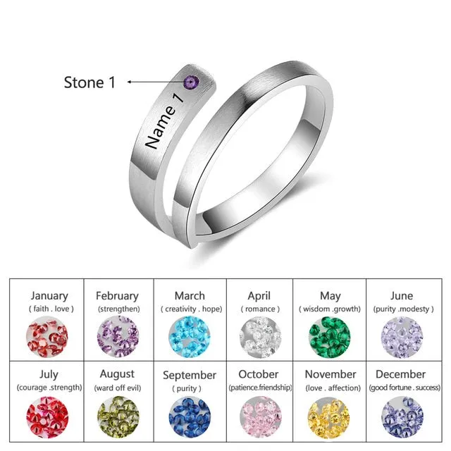 JewelOra Customize  Birthstone Rings