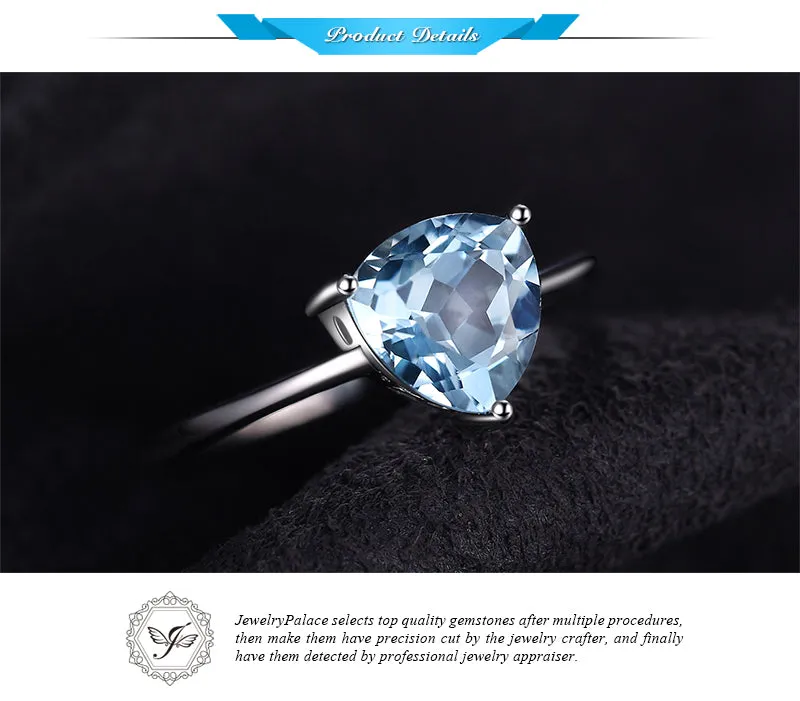 Jewelry Natural Sky Blue Topaz Birthstone