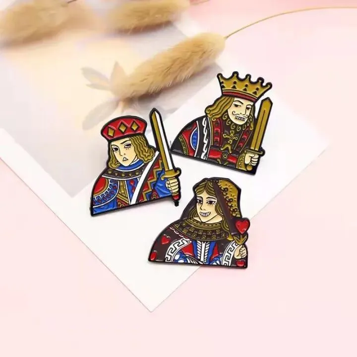 King and Queen Pins (Set Of 2)