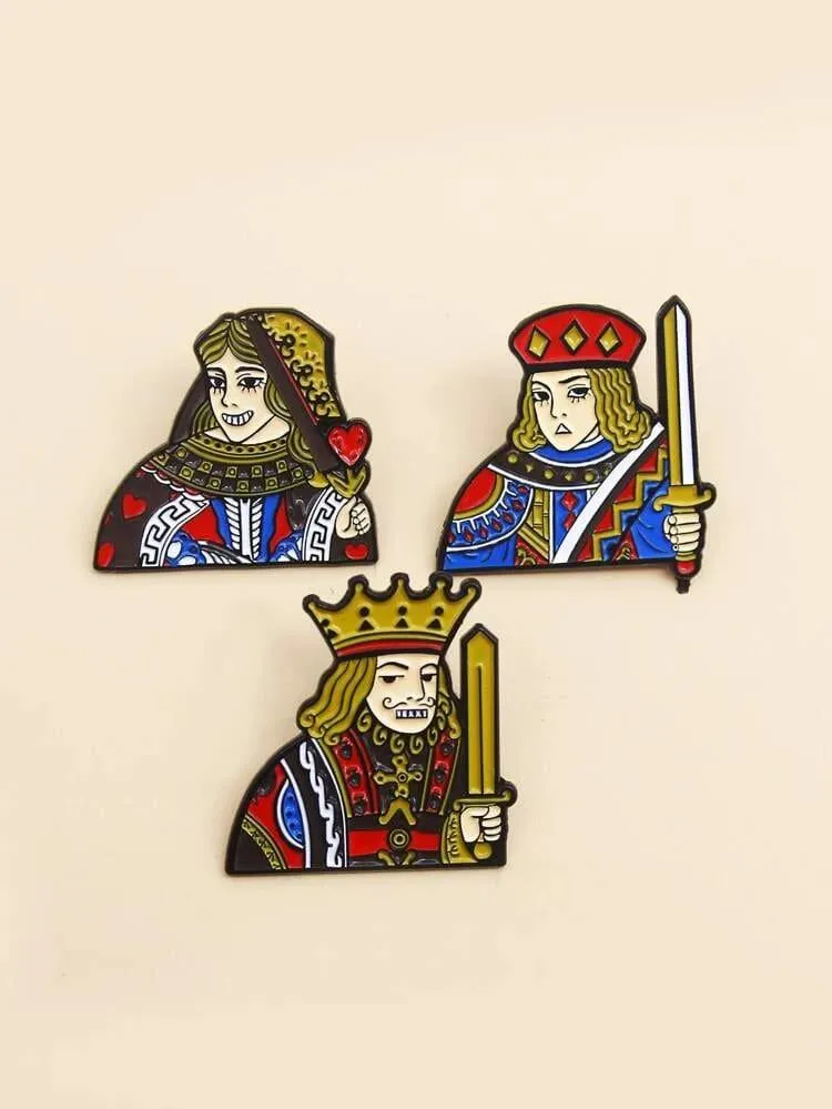 King and Queen Pins (Set Of 2)