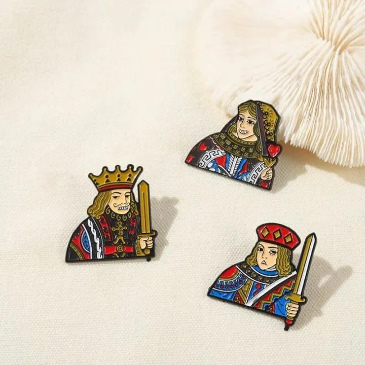 King and Queen Pins (Set Of 2)